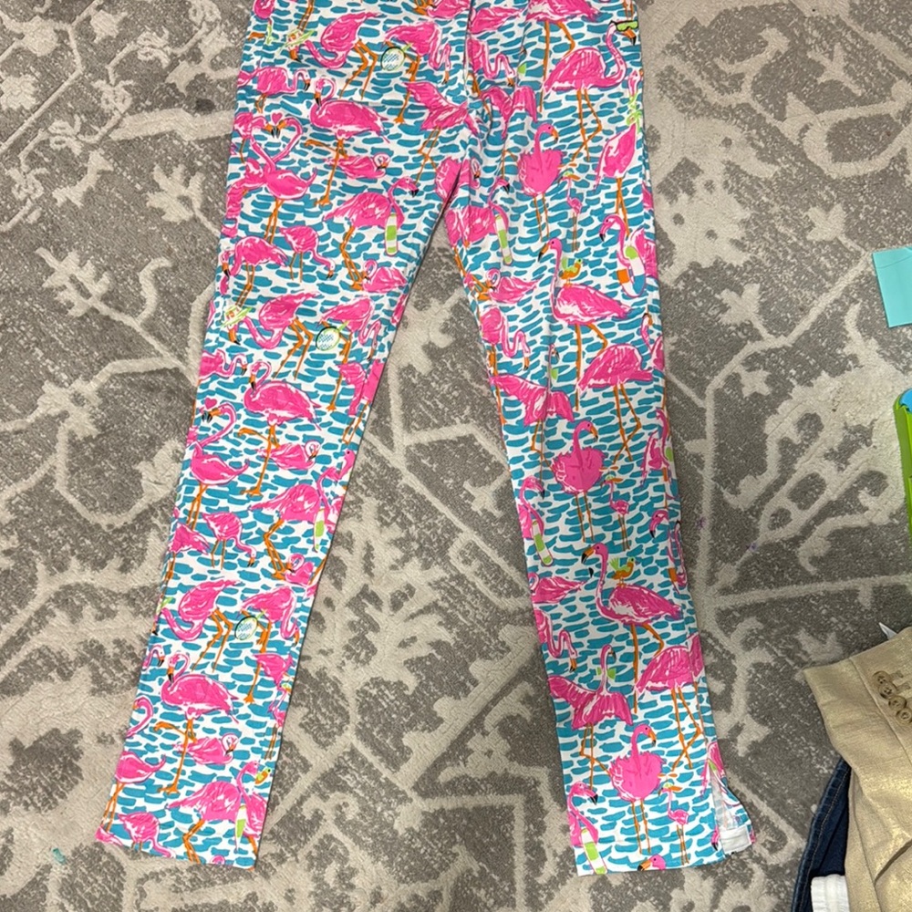 Gretchen Scott Designs Pink and Blue Skinny Pants